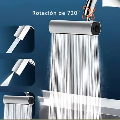 "Grifo 4 en 1¡maximiza el ahorro del agua en cada uso!"