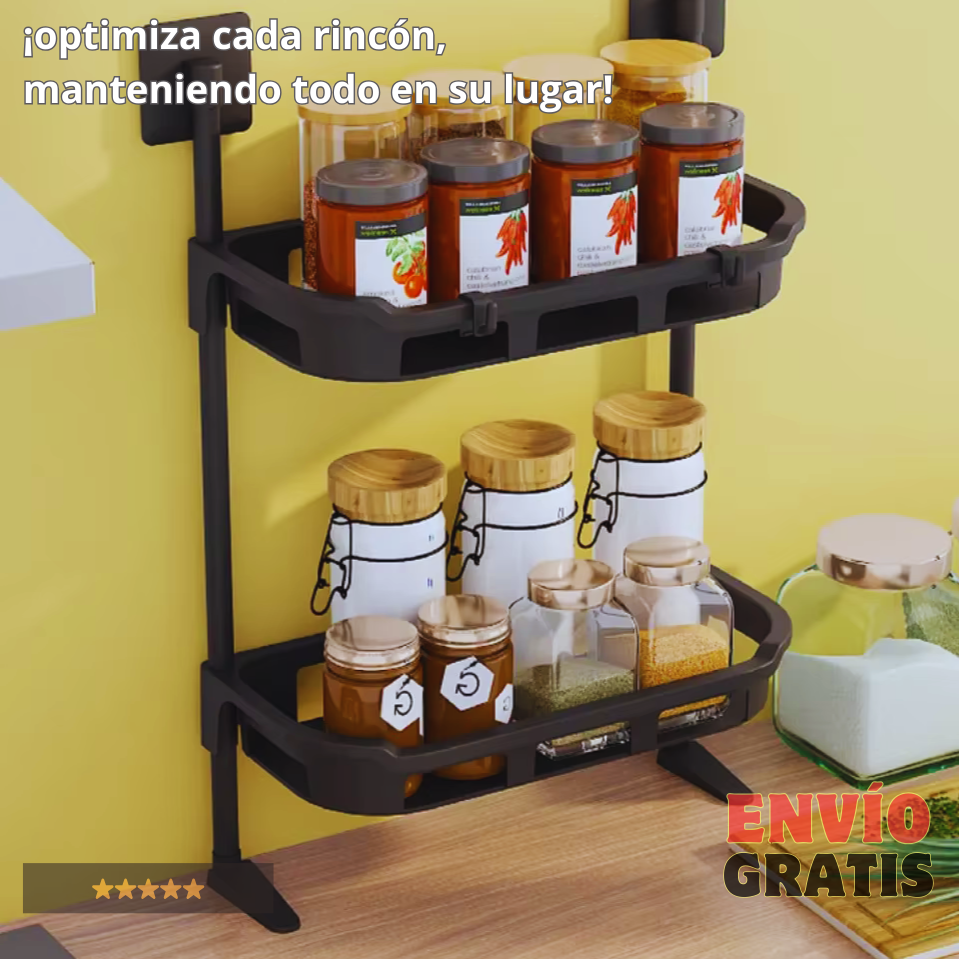 "MaxiOrden: Estante Compacto para Espacios Pequeños"